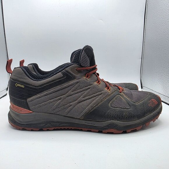 The North Face Ultra Fastpack II GTX Mens Size 12 Black Red Athletic Shoes - Picture 12 of 13